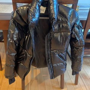 black shiny sam jacket gently used